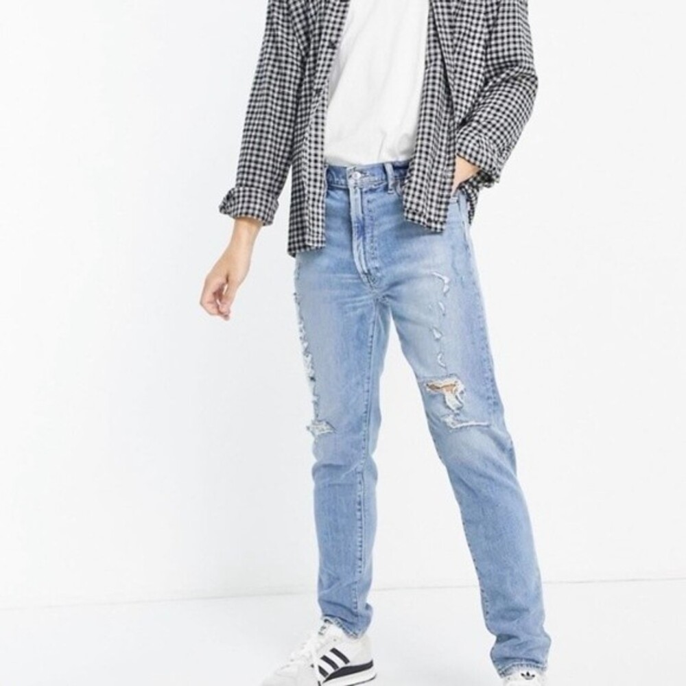 Abercrombie & Fitch 30x32 A&F‎ Vintage Stretch 90s Slim Jeans Denim Distressed